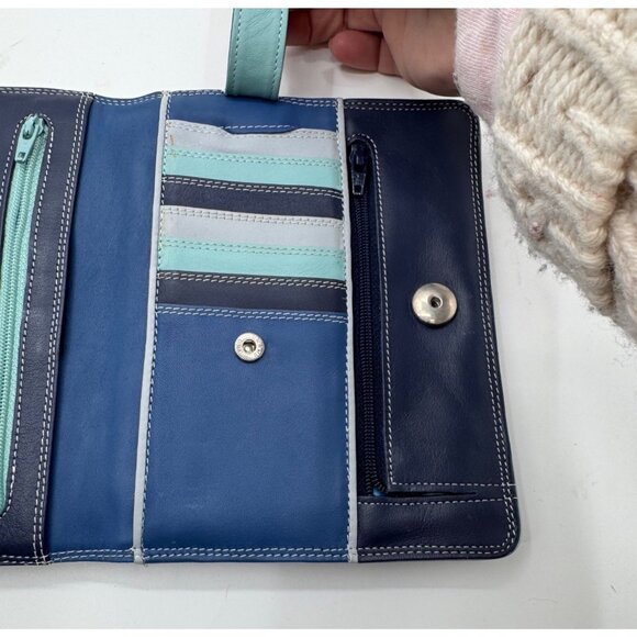 Mywalit Small Leather Travel Organizer Crossbody Wallet Purse With Adjustable St - Picture 14 of 15